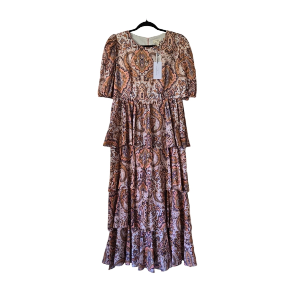Anthropologie x Kachel Paisley Tiered Maxi Dress Size Medium - Picture 6 of 10